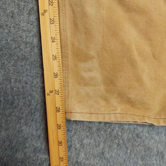 Vintage Carhartt Men's 40x30(28.5) Double Knee Overalls Brown 6FB 1985 - Picture 9 of 9